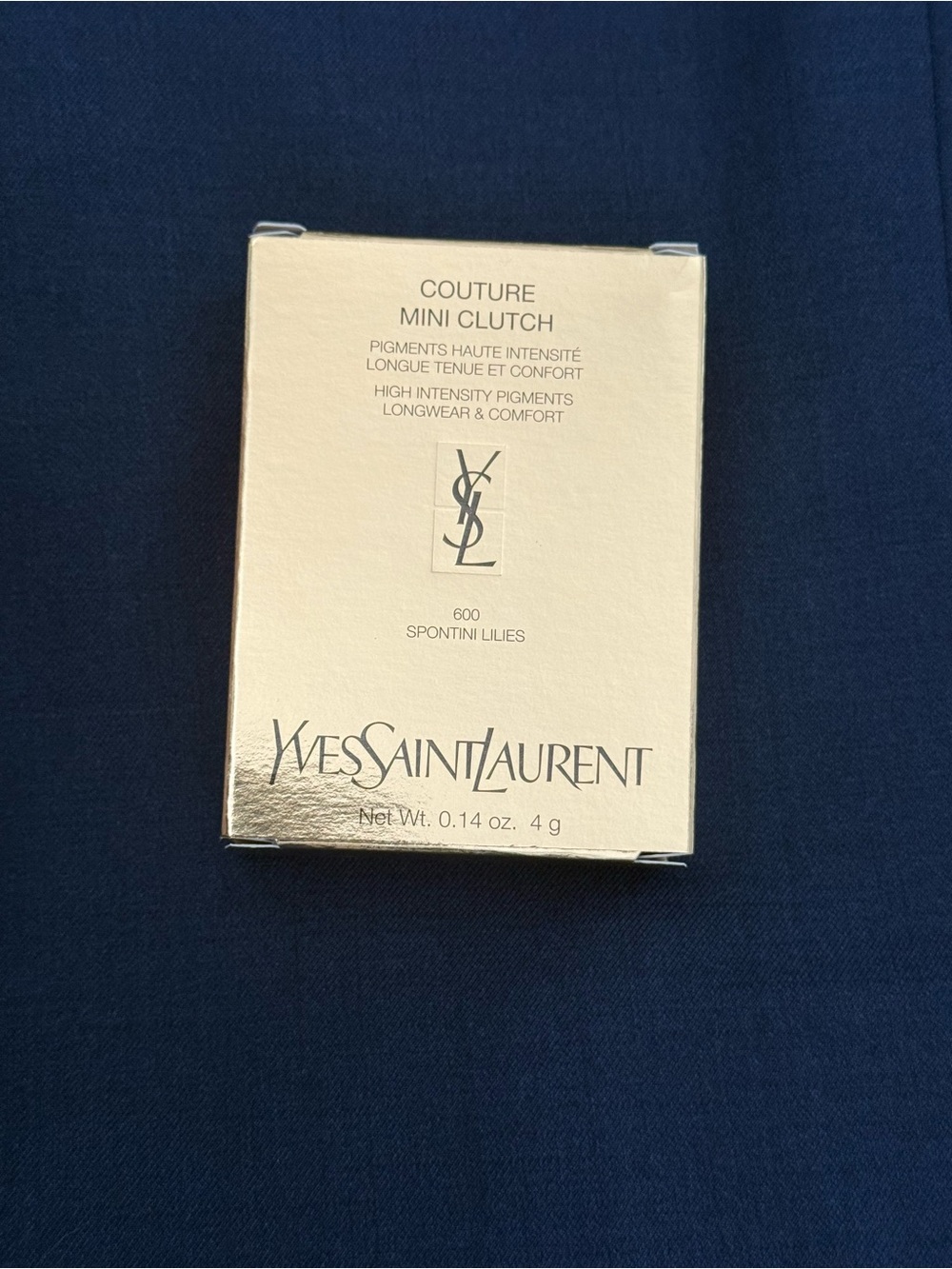 Yves Saint Laurent Couture Mini Clutch 600 Spontini Lilies - Gold